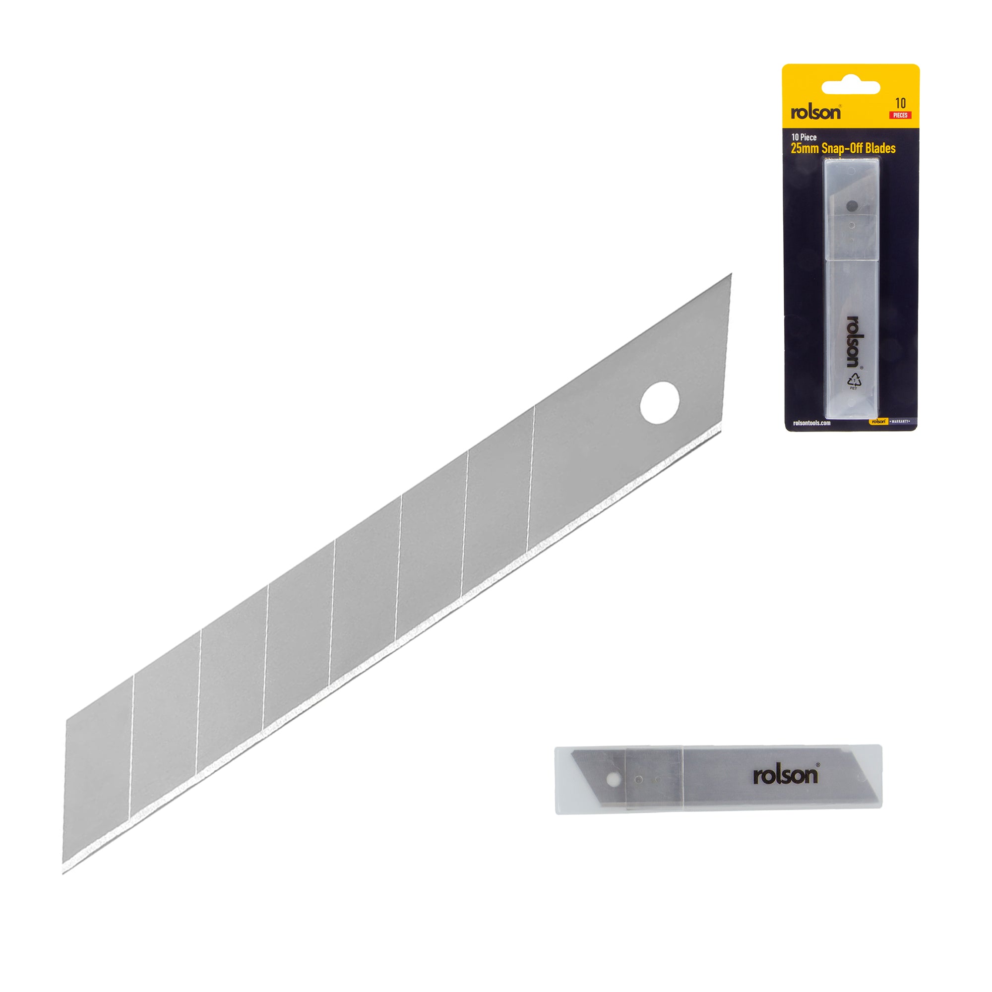 10 Piece 25mm Snap-Off Spare Blades
