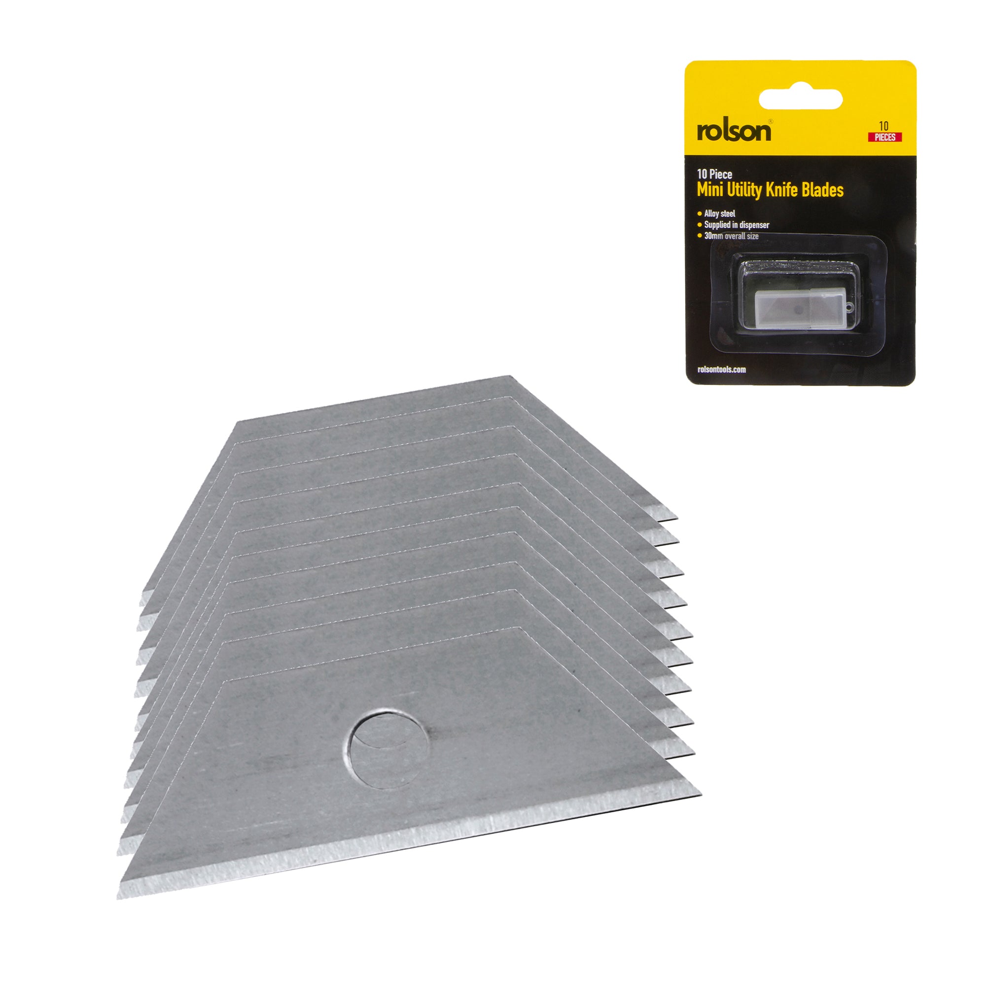 10 Piece Mini Utility Knife Blades