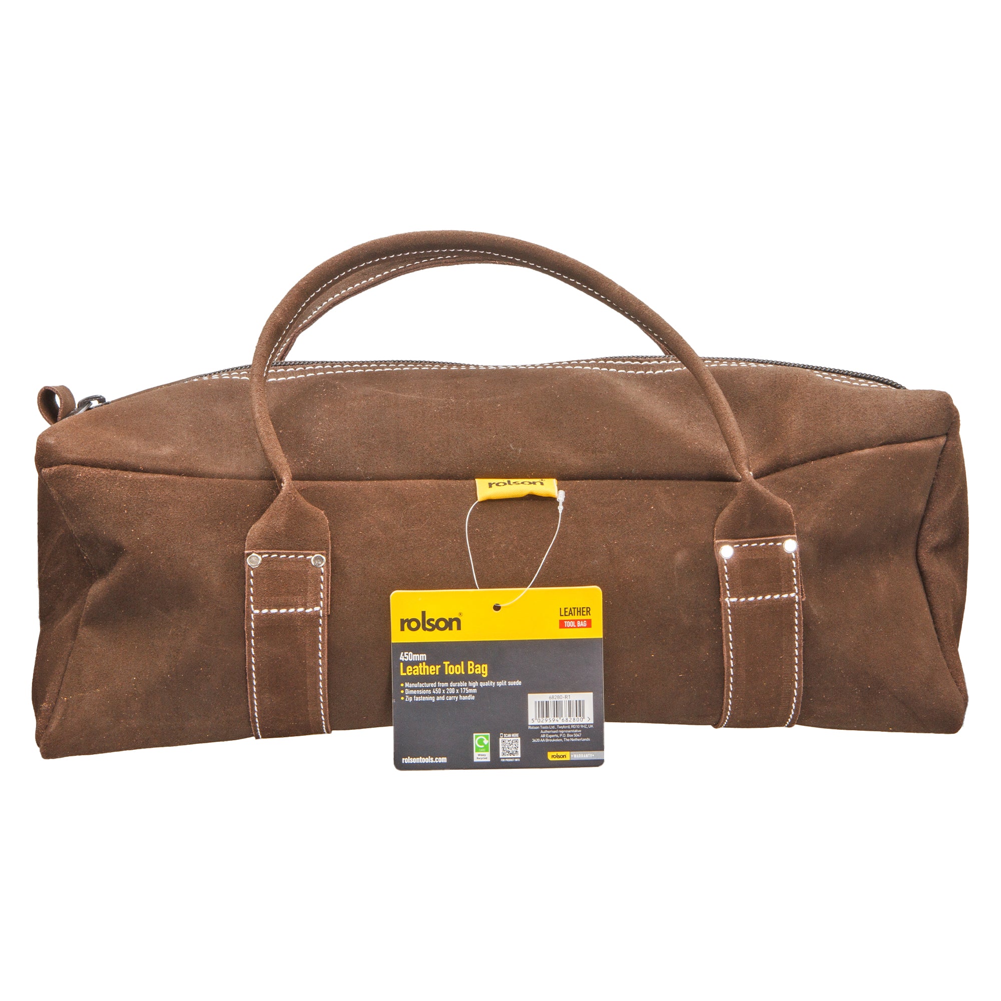 450mm Heavy Duty Leather Contractors Tool Bag