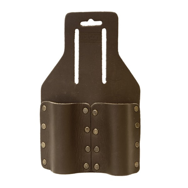 Two Pocket Leather Scaffold Spanner Holder