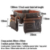 10 Pocket Professional Double Oil Tanned Leather Tool Pouch
