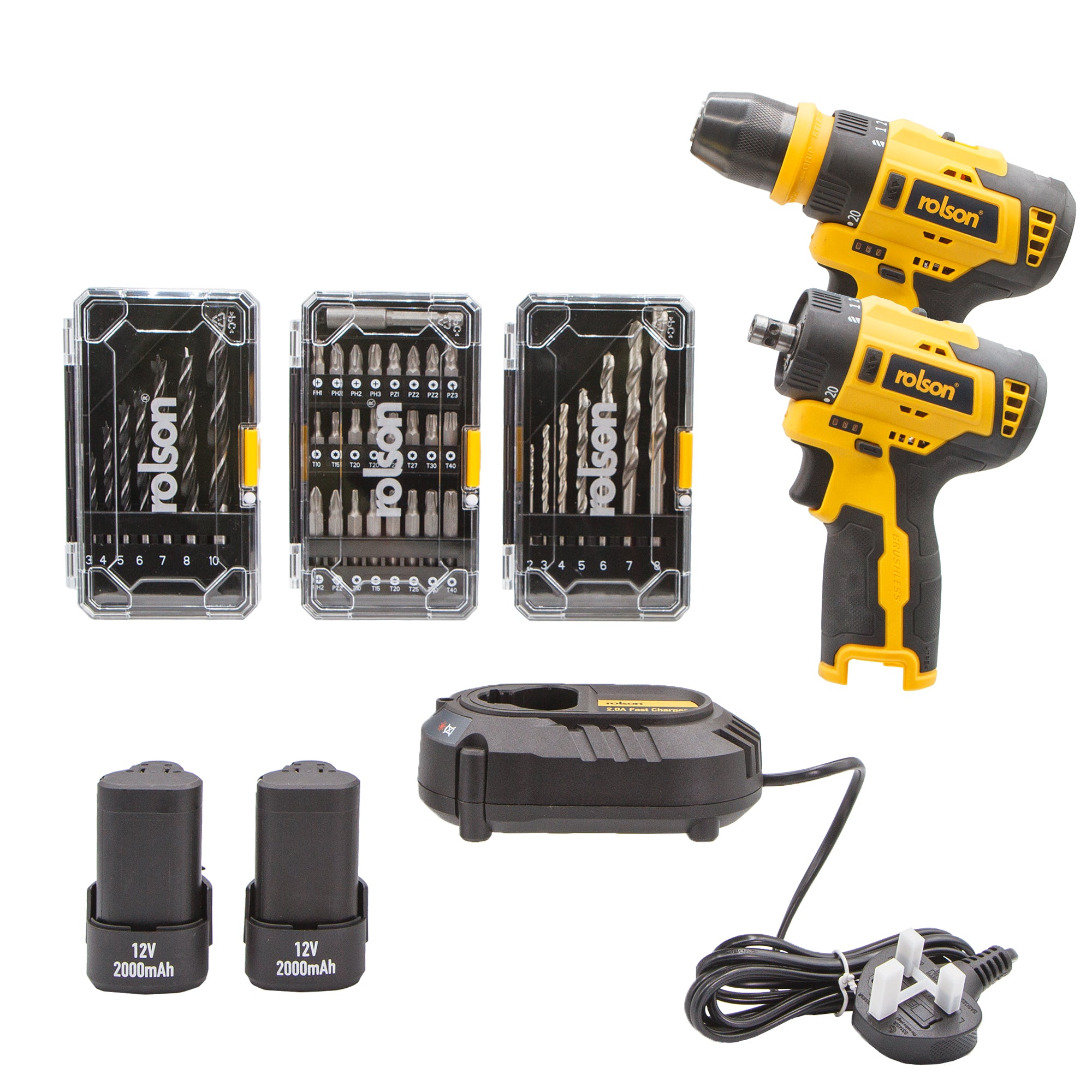 2-in-1 Cordless Drill & Impact Driver Set