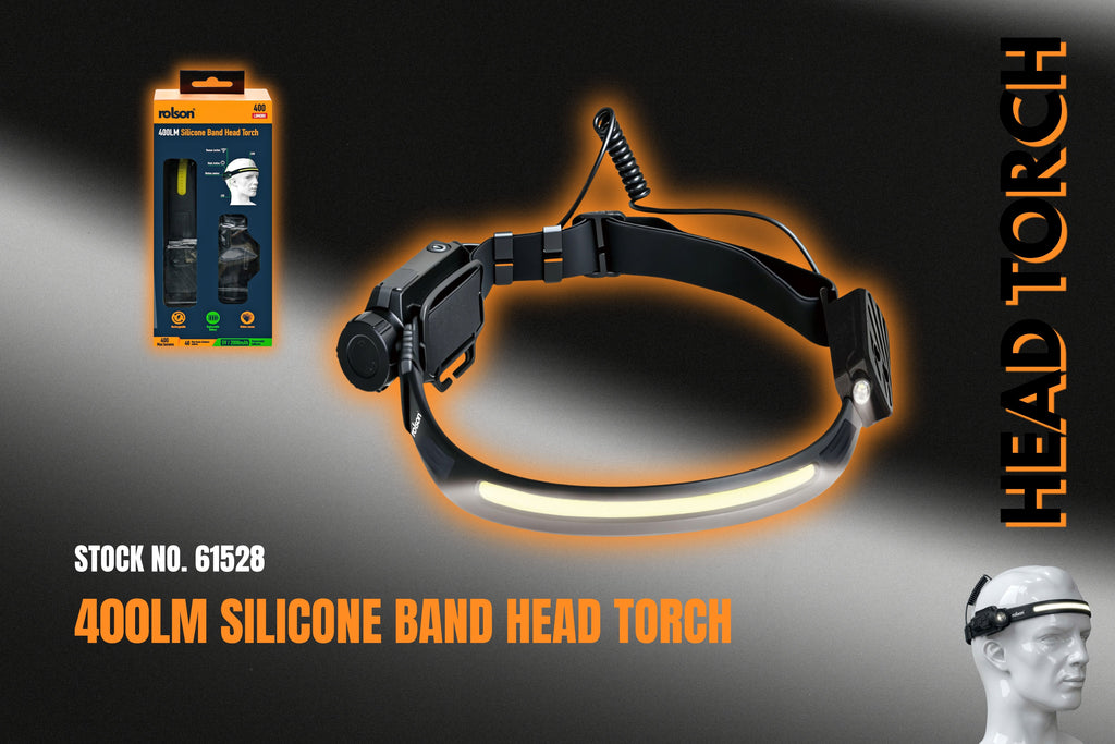 PRE-ORDER: 400LM Silicone Band Head Torch