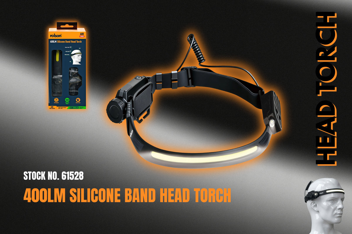 PRE-ORDER: 400LM Silicone Band Head Torch