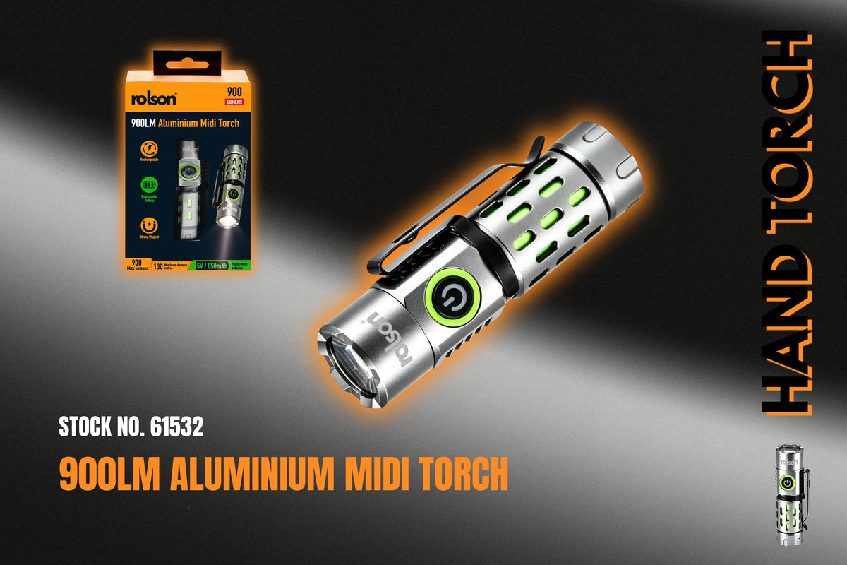 PRE-ORDER: 900LM Aluminium Midi Torch