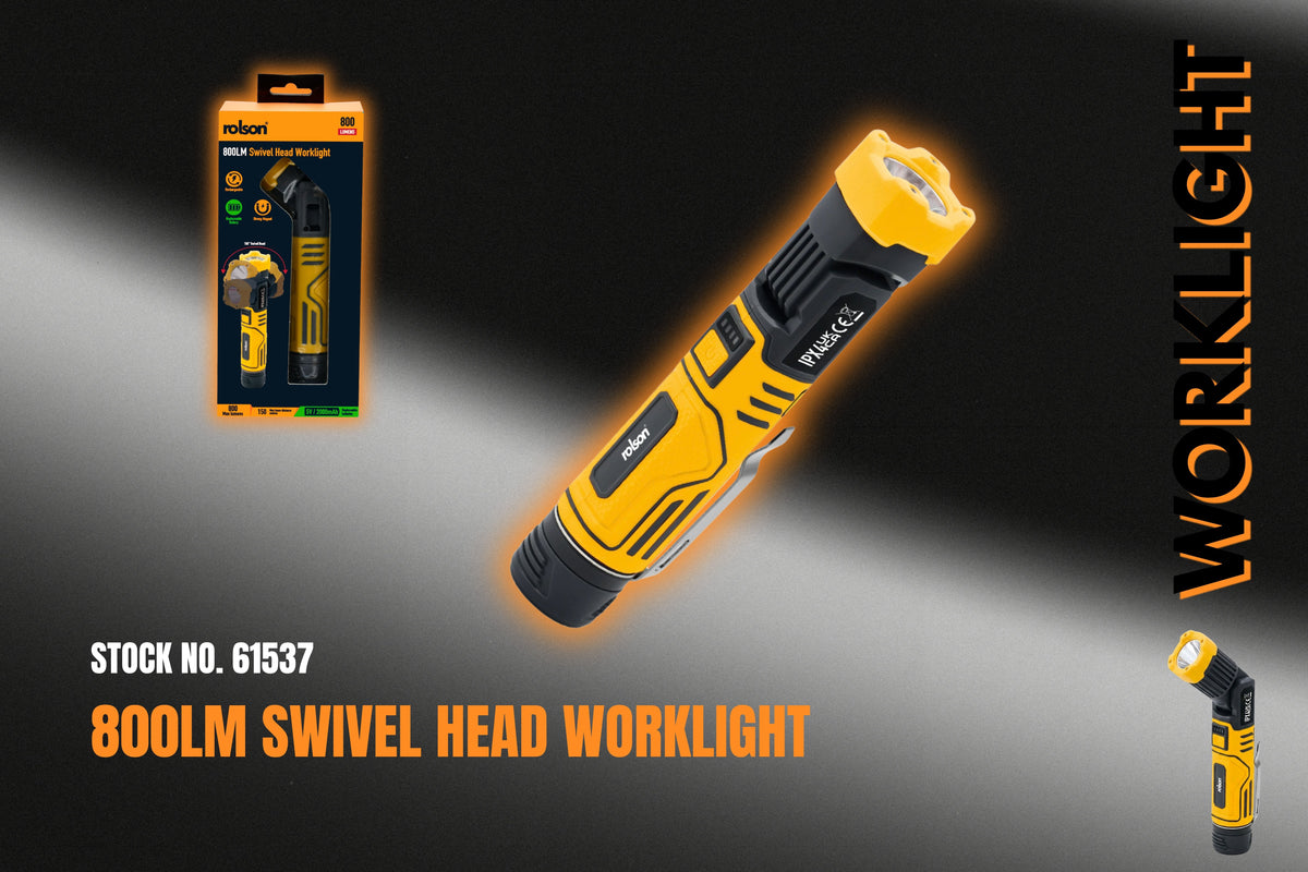 PRE-ORDER: 800LM Swivel Head Worklight