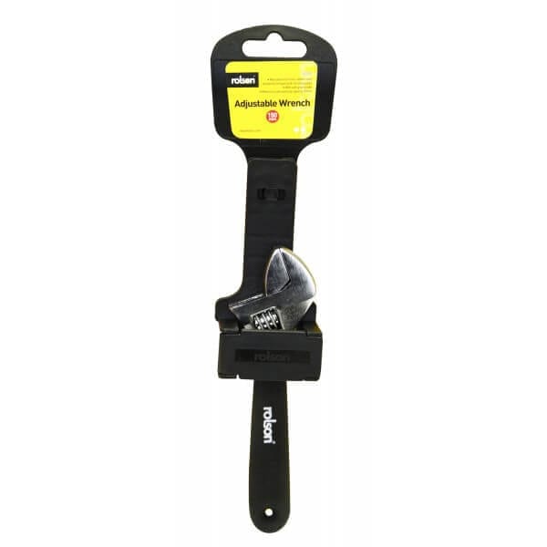 150mm Adjustable Wrench Dipped Handle - Rolson Tools