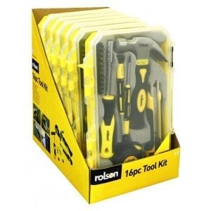 Rolson 36039 25 pc Mini Tri Fold Tool Kit