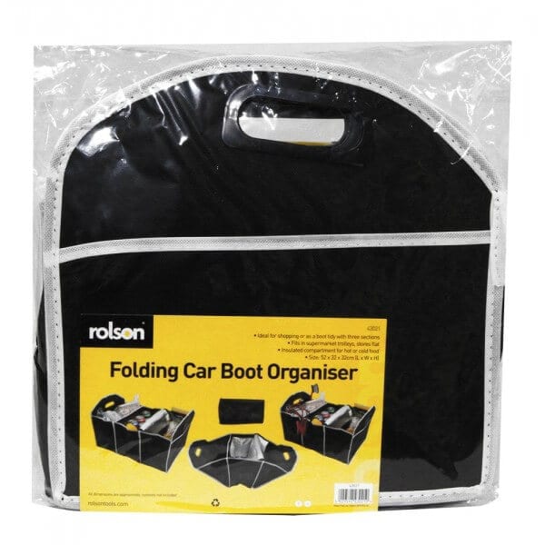 Folding Car Boot Organiser - Rolson Tools