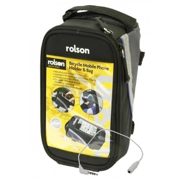 rolson bicycle mobile phone holder and bag