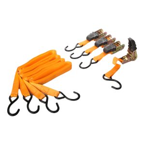 4 Piece Ratchet Tie Down Set 25mm x 4.5m - (44201)