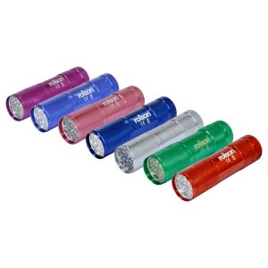 9 LED Torch in 7 Colours - (61693)