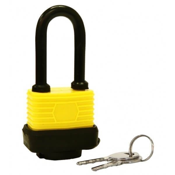 40mm Long Shackle Padlock 66513: Weatherproof Padlock with 2 keys