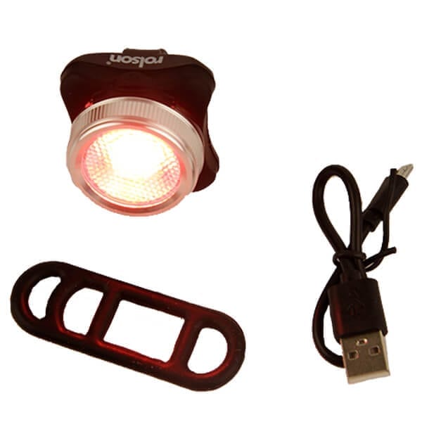 Rear Red Bike Light bikers,walkers,joggers - eg. USB Rolson Rechargeable ideal for outside (61422) Tools use 