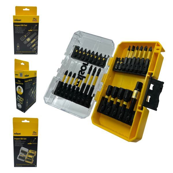 30326 impact driver bit set ideal for use with impact drivers for many tasks this set has different bit styles and also nut spinners in a tough storage case