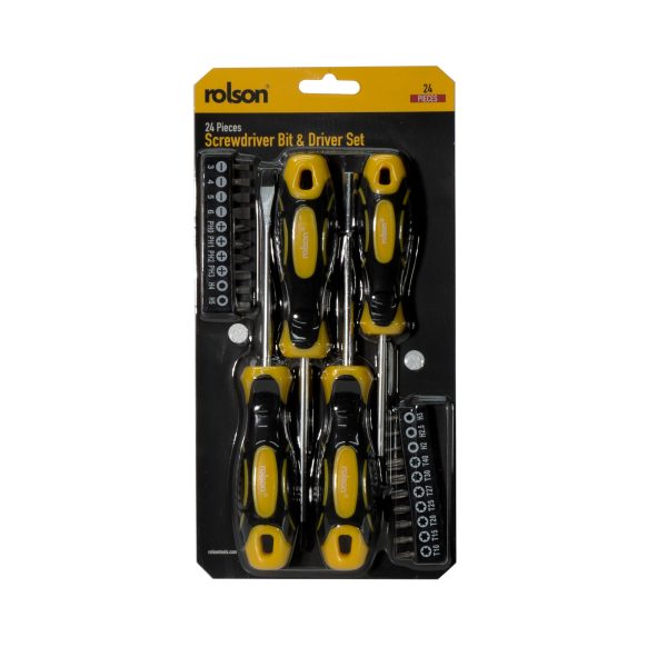 24 Piece Screwdriver and Bit set with Driver packaging