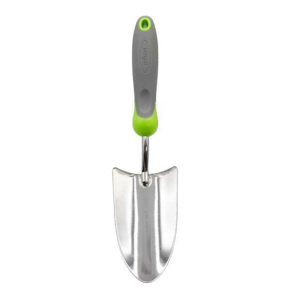 Hand Trowel - 82691 Stainless steel material with non-slip soft grip handles