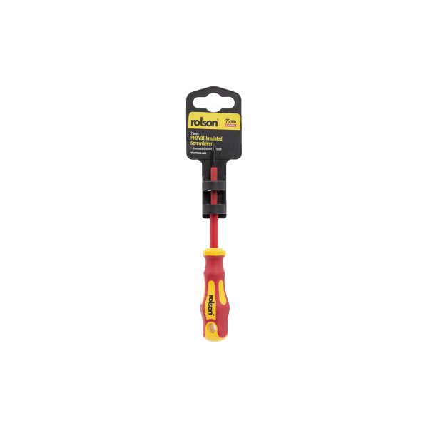 PH1 x 75mm VDE Insulated Screwdriver in Packaging - (29137)