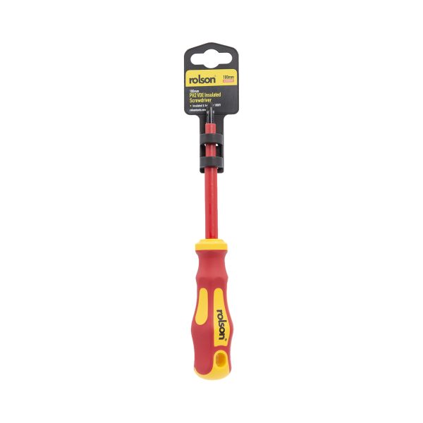 PH2 x 100mm VDE Insulated Screwdriver in packaging - (29139)