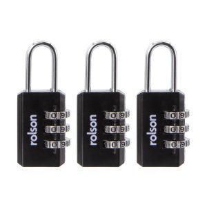 3 Piece 20mm Combination Padlock - (66499)