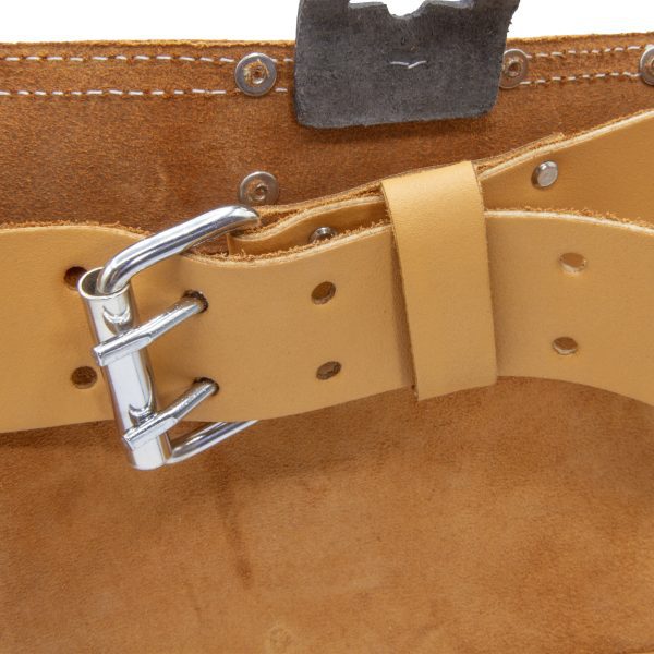 Split Leather Double Tool Belt close-up buckle - (68789)