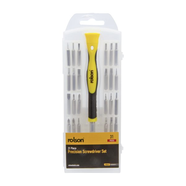 31 Piece Precision Screwdriver & Bit Set - (28297) pack