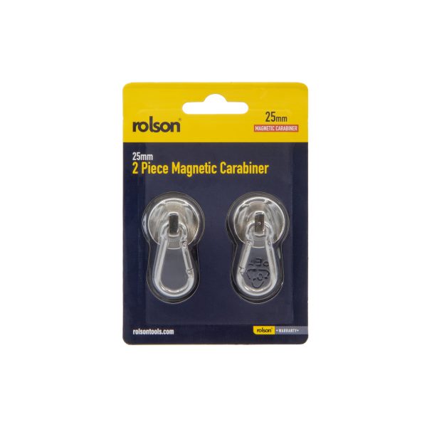 2 Piece 25mm Magnetic Carabiner - (60929) Packaging