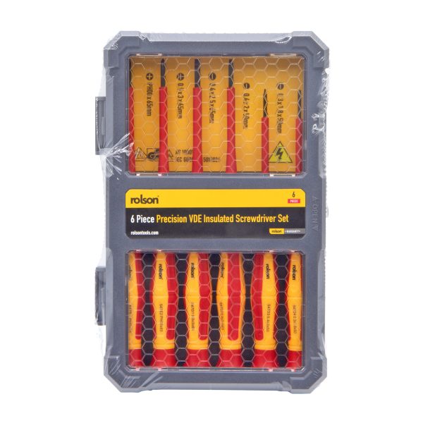 6 Piece Precision VDE Screwdriver Set - (28728) pack