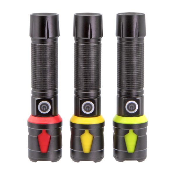 10W Rechargeable Aluminium Torch - (61476) 3 colour options