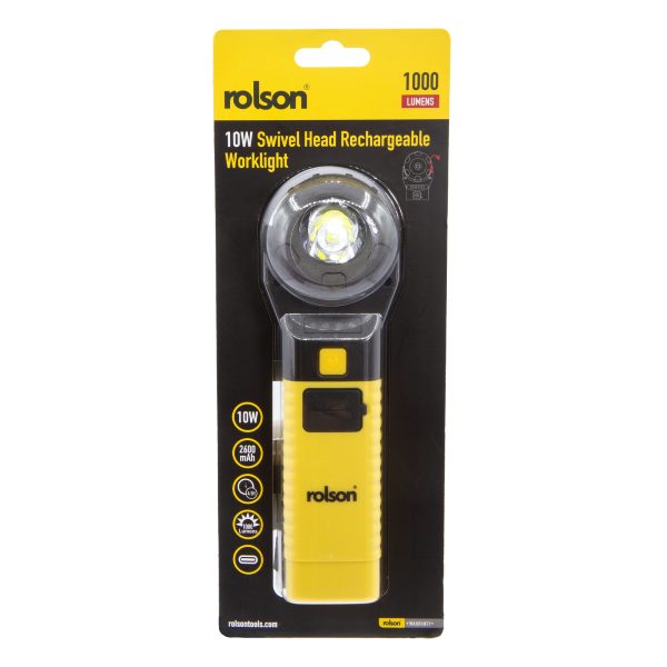 10W Swivel Head Rechargeable Worklight - (61484) pack