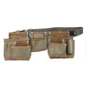 Top Grain Leather Harness Double Tool Belt - (68781)